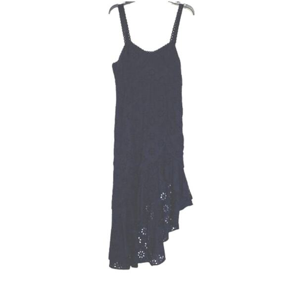 Lulu’s Adoring Days Navy Eyelet Dress Women’s L - Picture 4 of 12